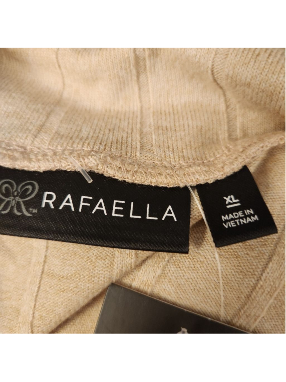 Rafella Beige Ribbed Cowl Neck Top - Picture 7 of 8